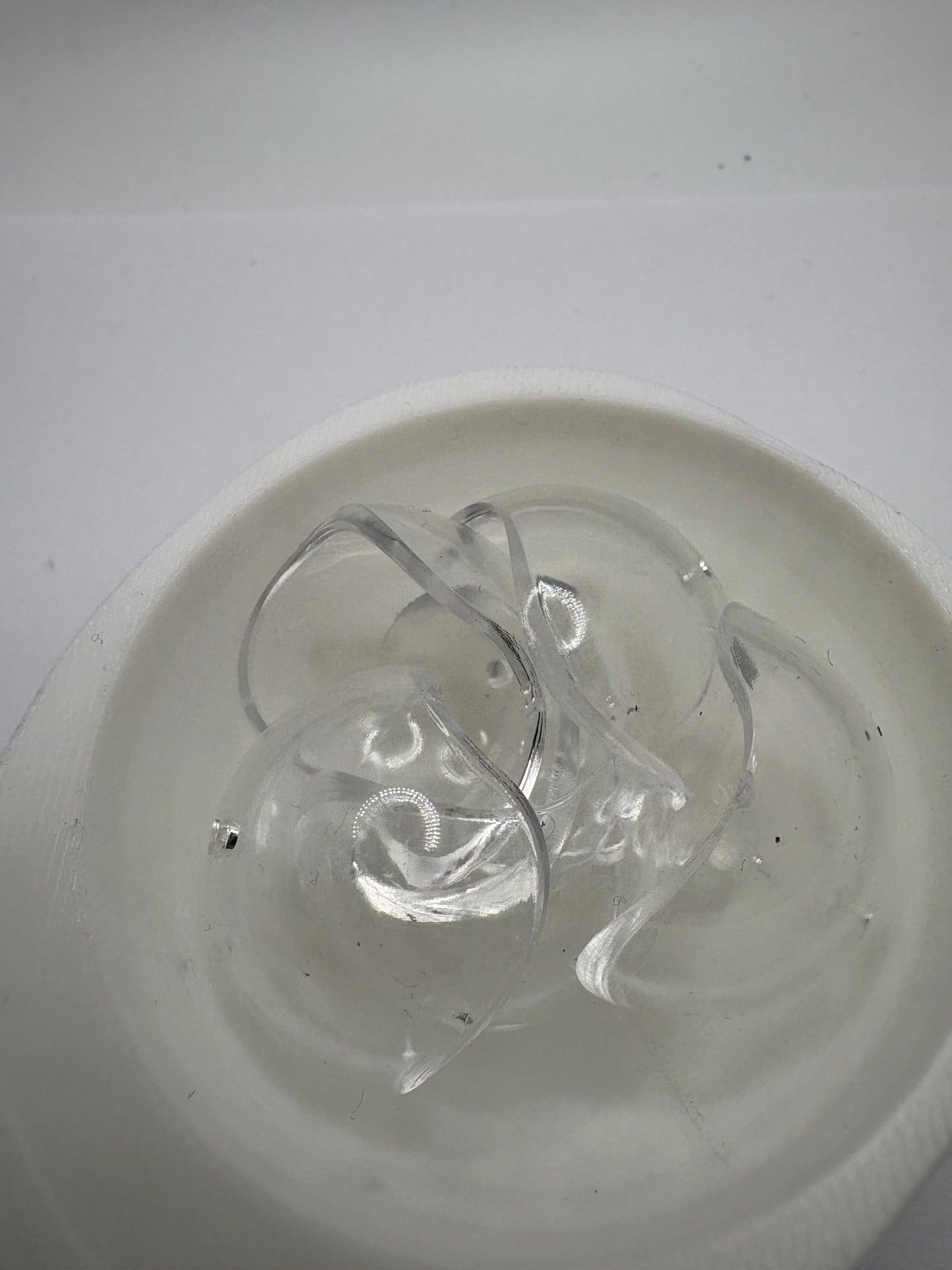 2pc Clear Bead caps, acrylic 29mm beads for pens, beading supplies, beading, 2pc - 1 set