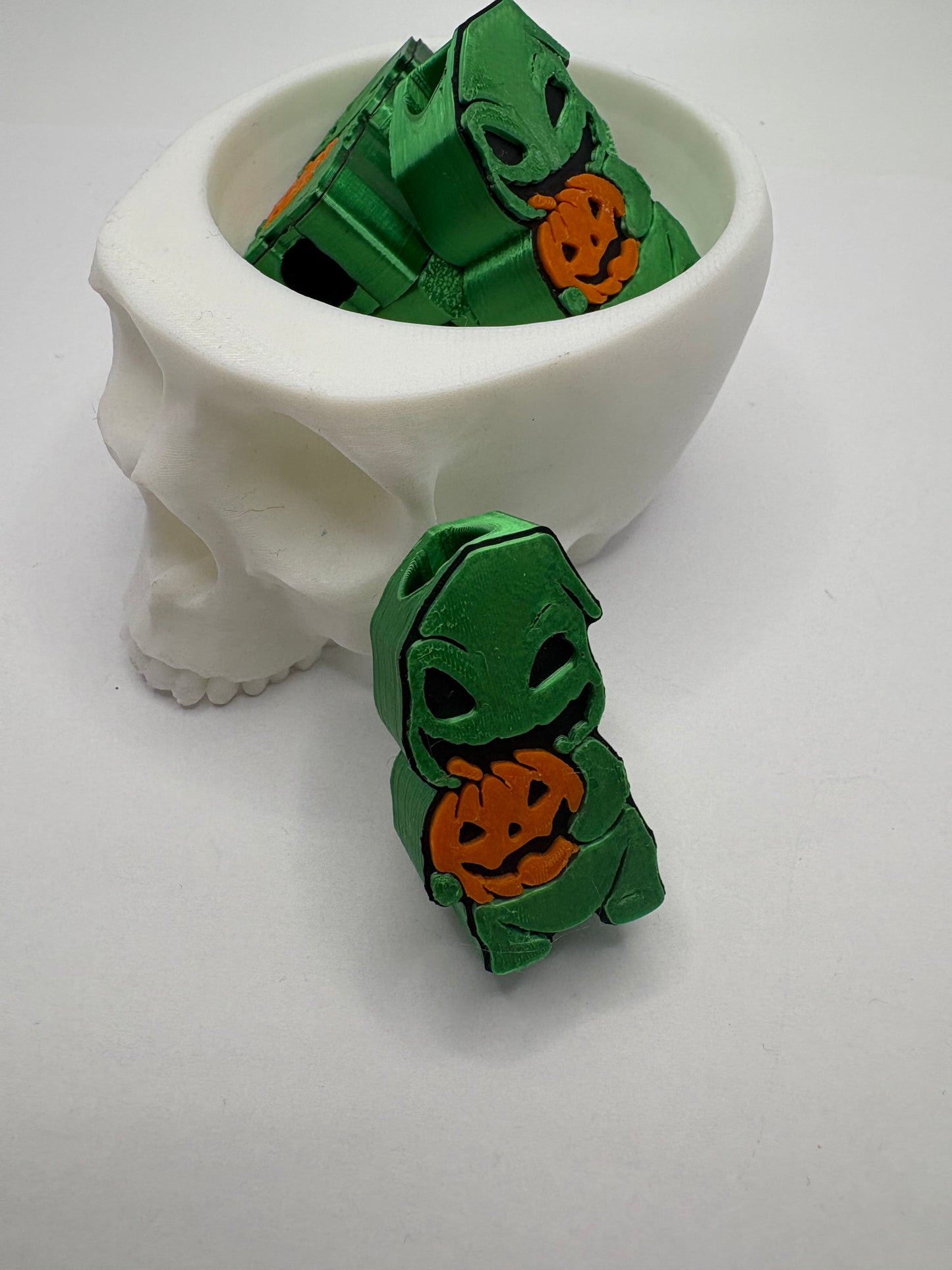 Oogie Monster Straw topper beads, straw accessory, bead supplies, keychain beads, big bead, single side printed 1.43in