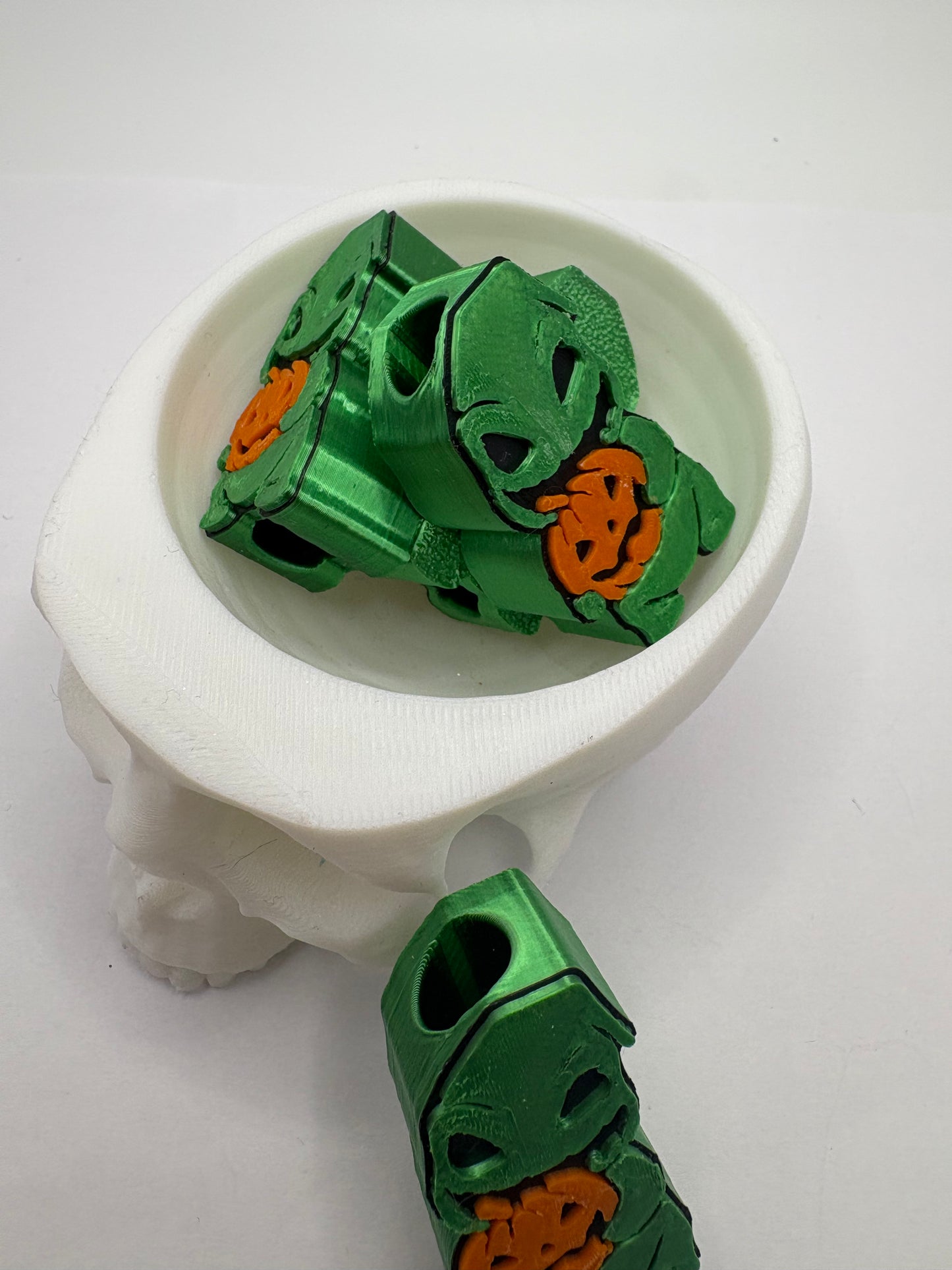 Oogie Monster Straw topper beads, straw accessory, bead supplies, keychain beads, big bead, single side printed 1.43in