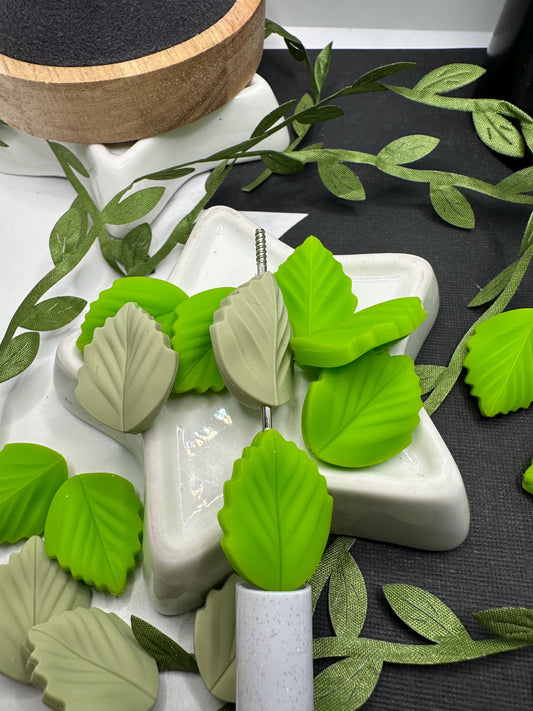 Silicone beads for crafting, Leaf shaped