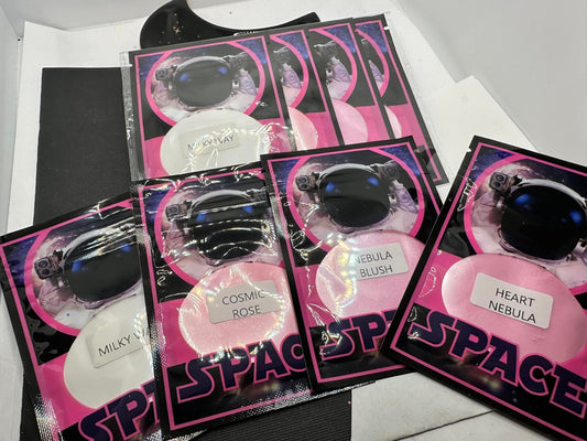 SpaceDust Blsuhed Mica powder pack, Mica for additives in crafting, Blush Bundle 6g total wt.