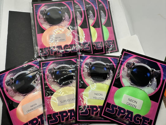 SpaceDust Neon Mica powder pack, Mica for additives in crafting, Neon Bundle 6g total wt.