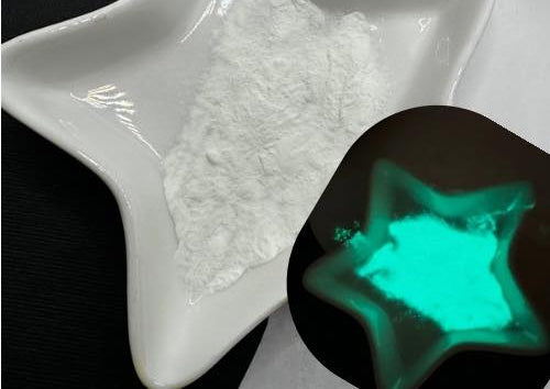 SkullShock Glow white to green Mica powder, Mica for additives in crafting, White to green 10g wt.