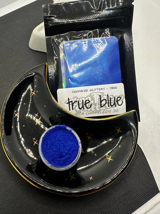 True Blue Mica powder, Mica powder for additives in crafting, Blue powder 3g wt.