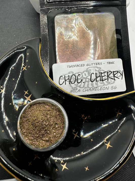 Chocolate Cherry Mica Ultra Chameleon shift powder, Mica powder for additives in crafting, chameleon color shifting powder 5g wt.