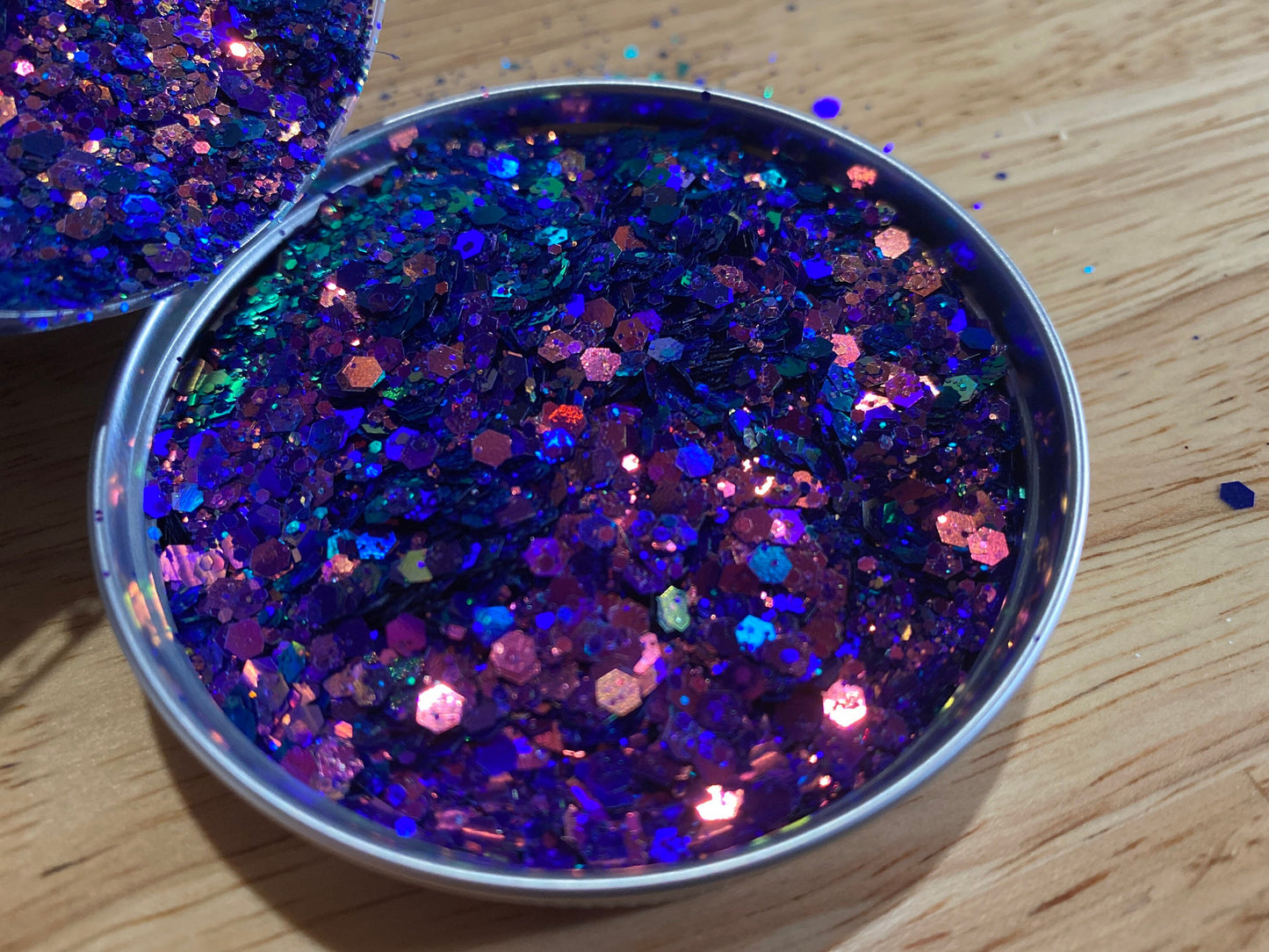 Spellbound: Chameleon color shifting chunky glitter mix, blues,purples color shifting glitter, custom mix, resin glitter, crafting
