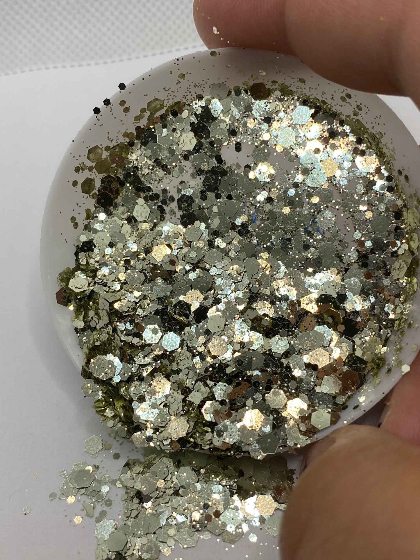 Richie-Rich: Metallic chunky glitter mix, hexagon chunky metallic glitter, custom mix, resin glitter, crafting
