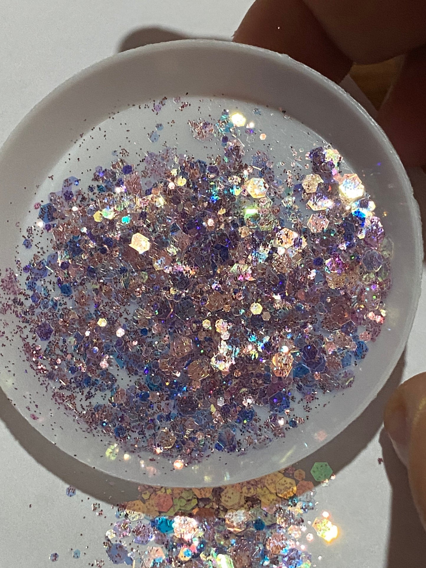 Dusty Rose: holo-chunky glitter mix, crafting supplies glitter, custom mix, resin supplies, resin glitter, crafting, pink holo glitter