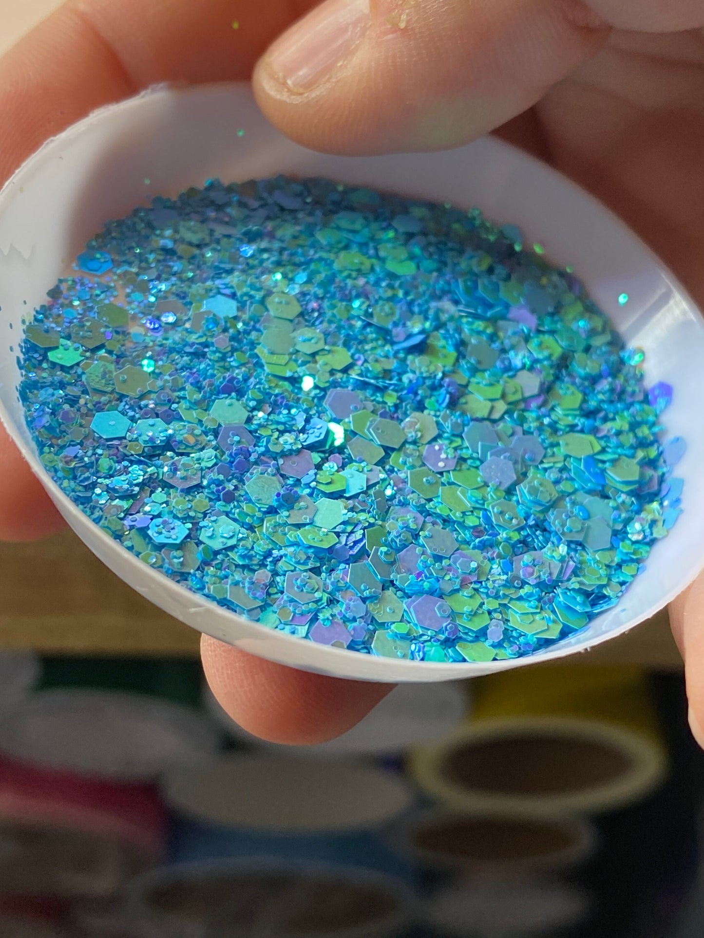 Pastel parade: holo-chunky glitter mix, crafting supplies glitter, custom mix, resin supplies, resin glitter, mix holo glitter