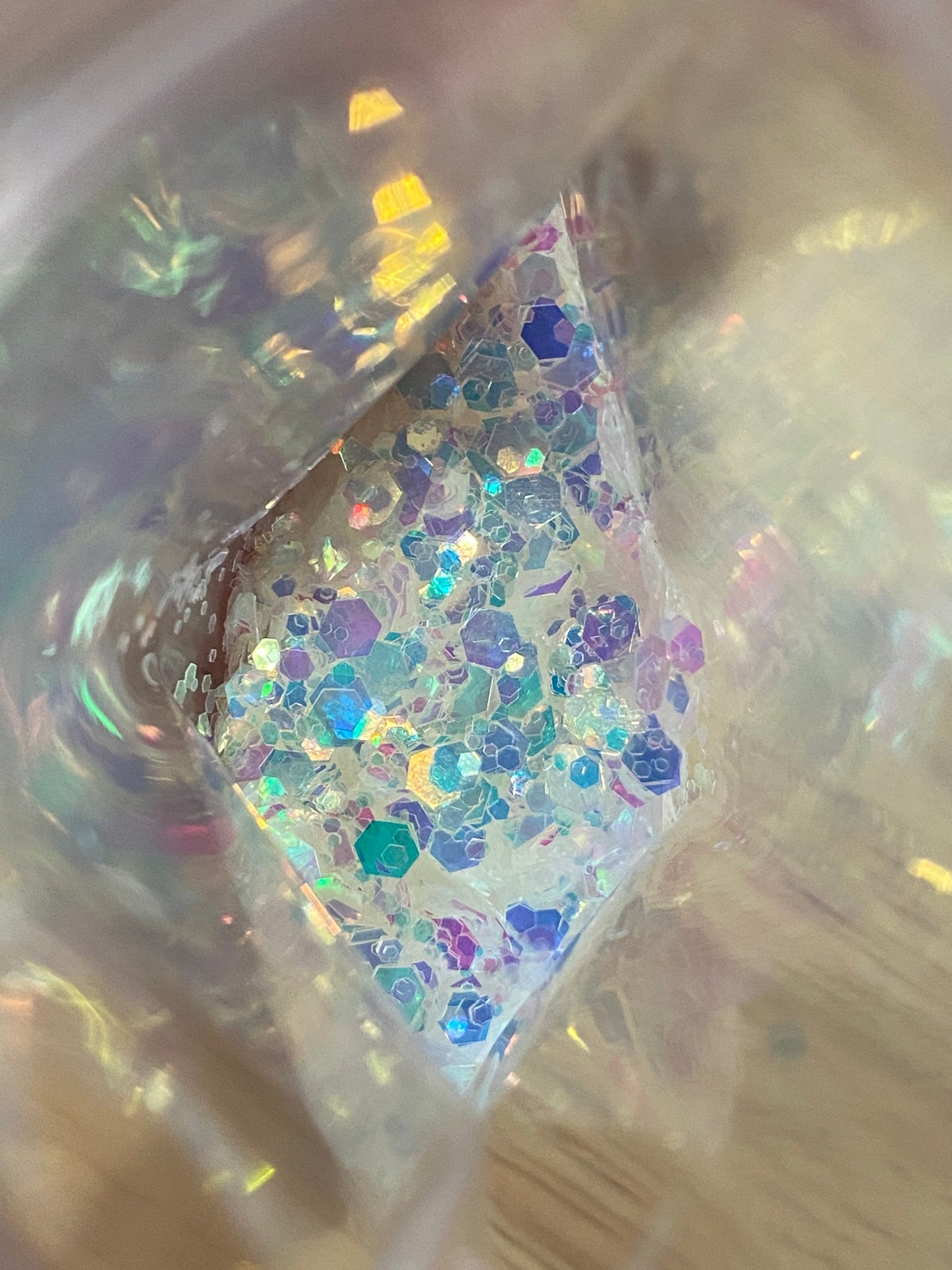 Ice Queen: holo-chunky glitter mix, crafting supplies glitter, custom mix, resin supplies, resin glitter, white and blue glitter