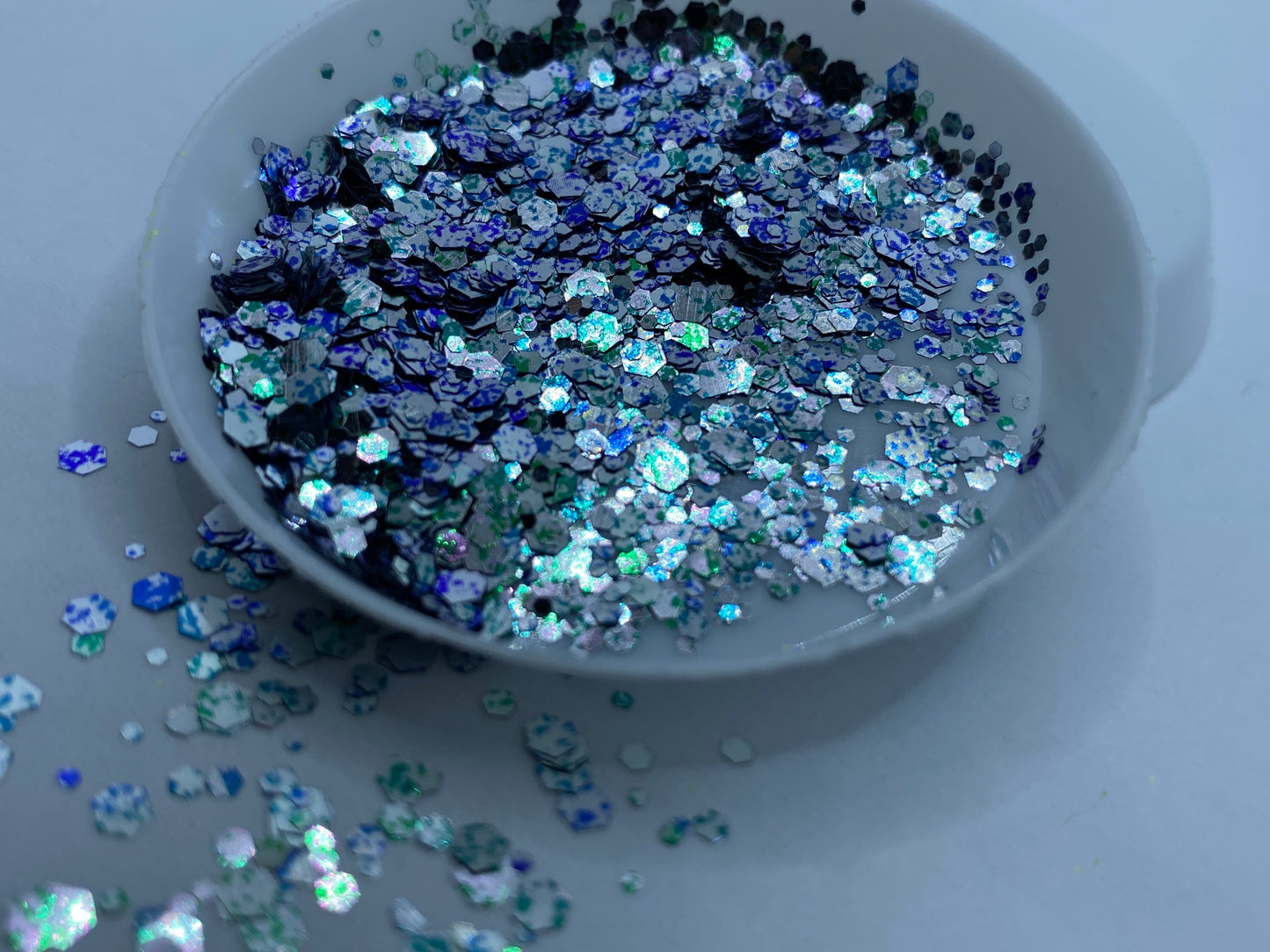 Craze: two color chunky glitter mix, crafting supplies glitter, custom mix, resin supplies, resin glitter, silver green glitter