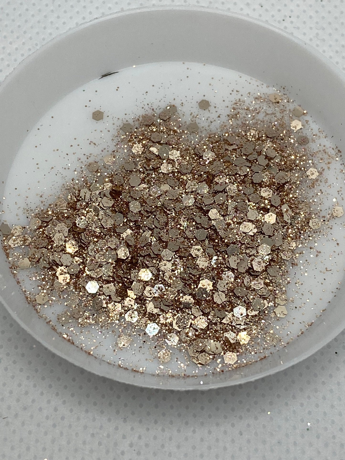 Rose Gold: metallic -chunky glitter mix, crafting supplies glitter, custom mix, resin supplies, resin glitter, crafting, metallic glitter