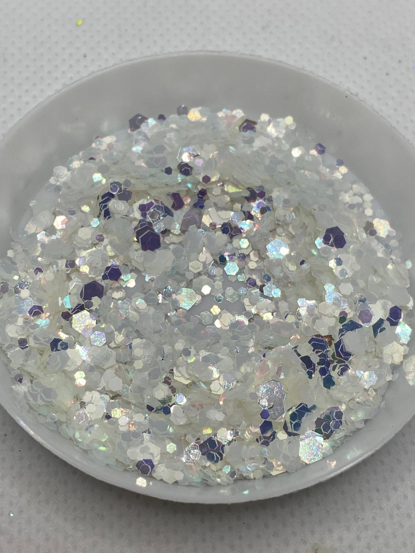 Frosty: holo-chunky glitter mix, crafting supplies glitter, custom mix, resin supplies, resin glitter, crafting, opal holo glitter