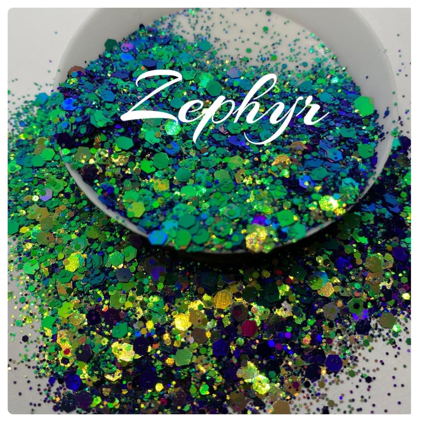 Zephyr: Chameleon color shifting chunky glitter mix color shifting glitter, custom mix, resin glitter, crafting