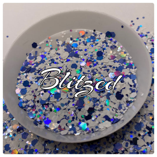 Blitzed: metallic holo chunky glitter mix, crafting supplies glitter, custom mix, resin supplies, resin glitter, crafting, metallic glitter