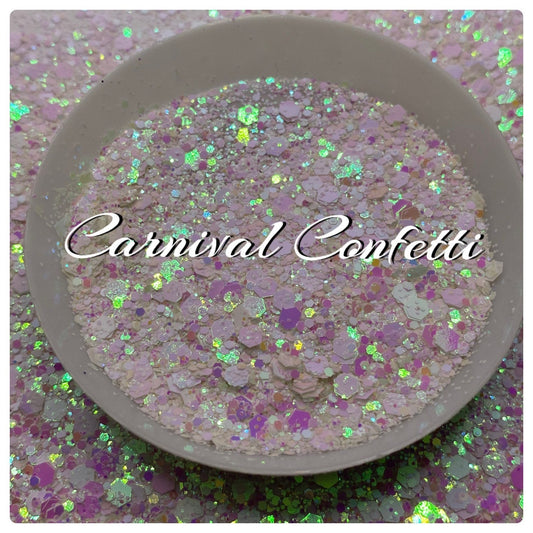 Carnival Confetti: holo-chunky glitter mix, crafting supplies glitter, custom mix, resin supplies, resin glitter, mix holo glitter