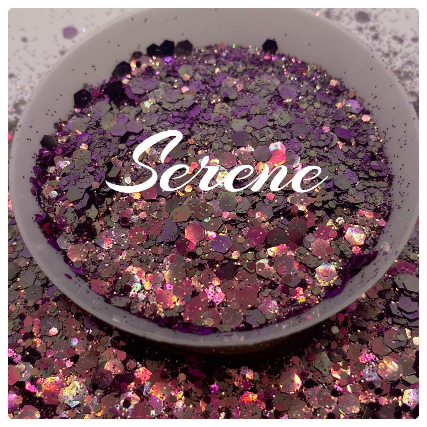 Serene: Chameleon chunky glitter mix, crafting supplies glitter, custom mix, resin supplies, resin glitter, glitter