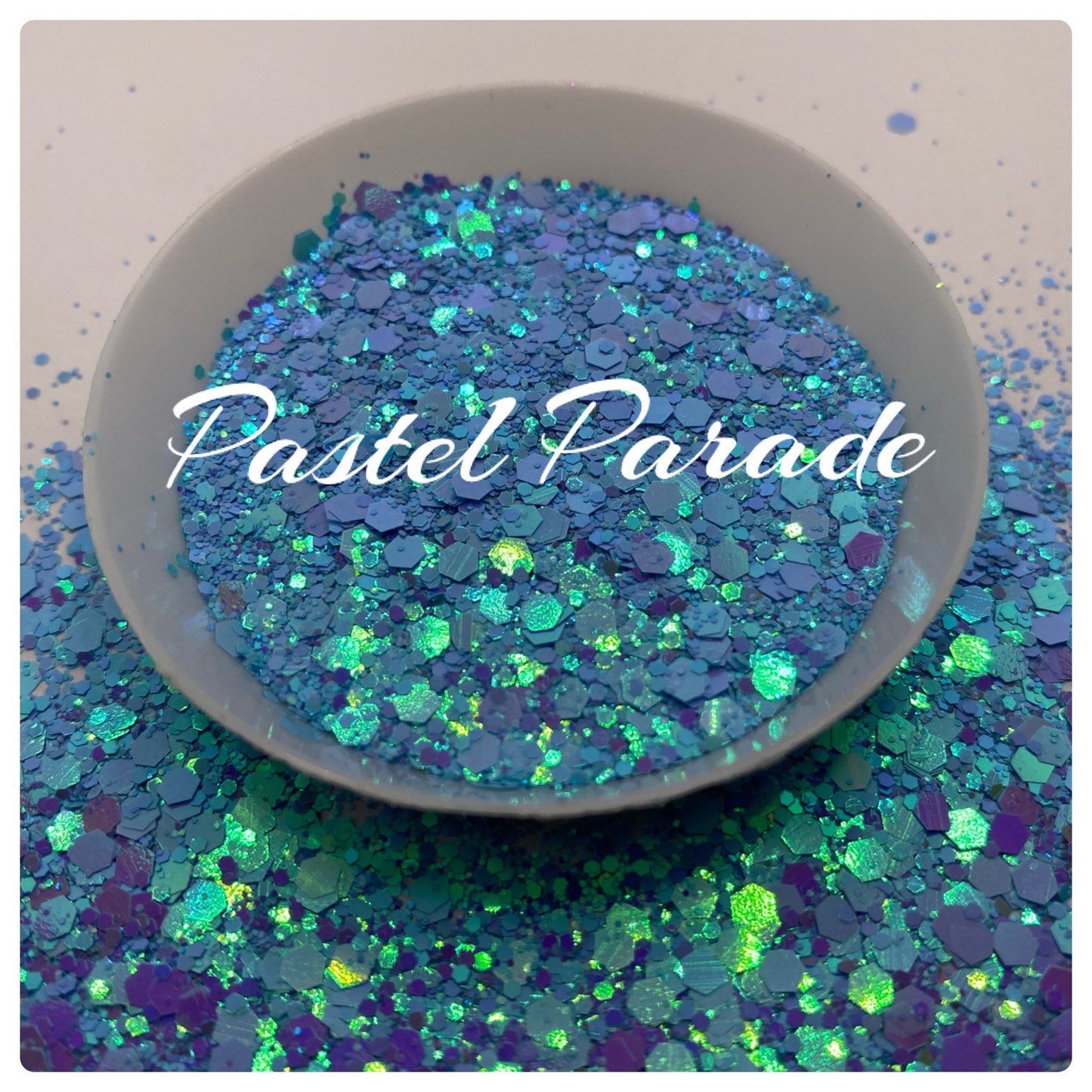 Pastel parade: holo-chunky glitter mix, crafting supplies glitter, custom mix, resin supplies, resin glitter, mix holo glitter