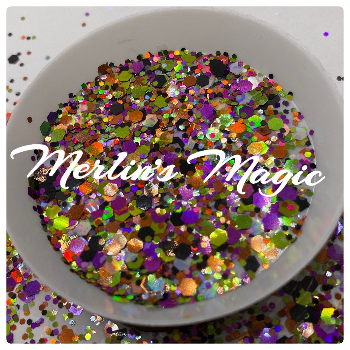 Merlin’s Magic: holographic chunky glitter mix, crafting supplies glitter, custom mix, resin supplies, resin glitter, glitter