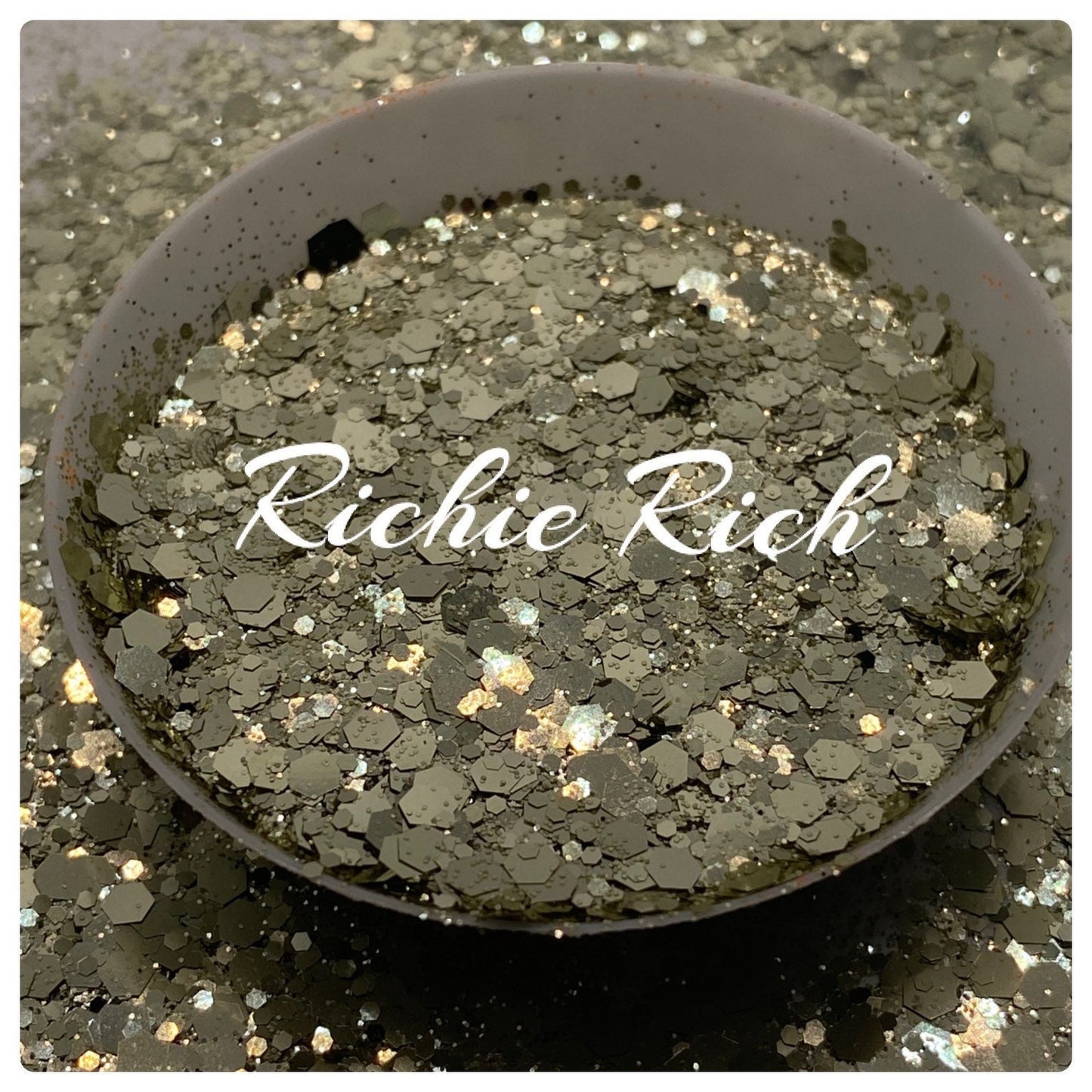 Richie-Rich: Metallic chunky glitter mix, hexagon chunky metallic glitter, custom mix, resin glitter, crafting