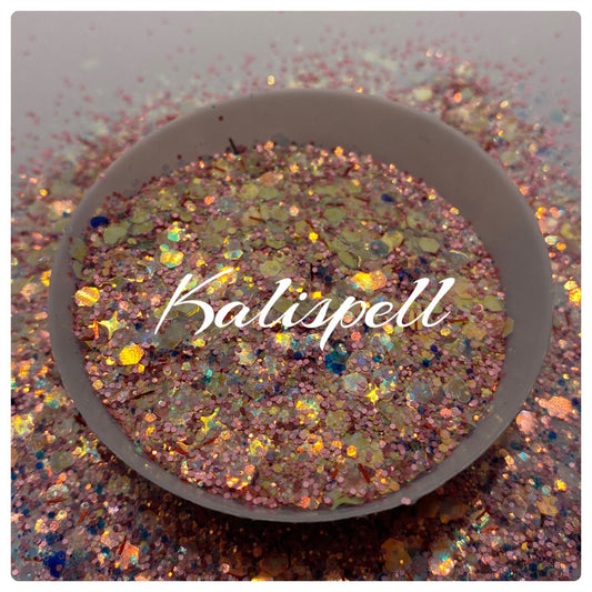 KALISPELL: color shifting chunky sequins glitter mix, multi holo color shifting glitter, custom mix, resin glitter, crafting