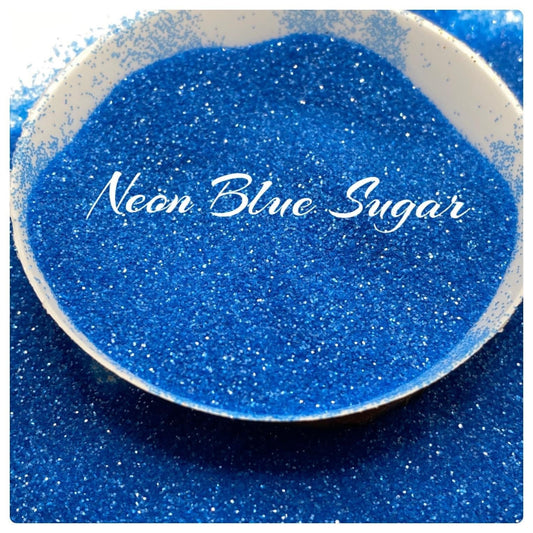 Neon Blue, fine bright glitter, sugar glitters, fine grain glitter, resin glitter, bright blue, crafting supplies, high quality glitter