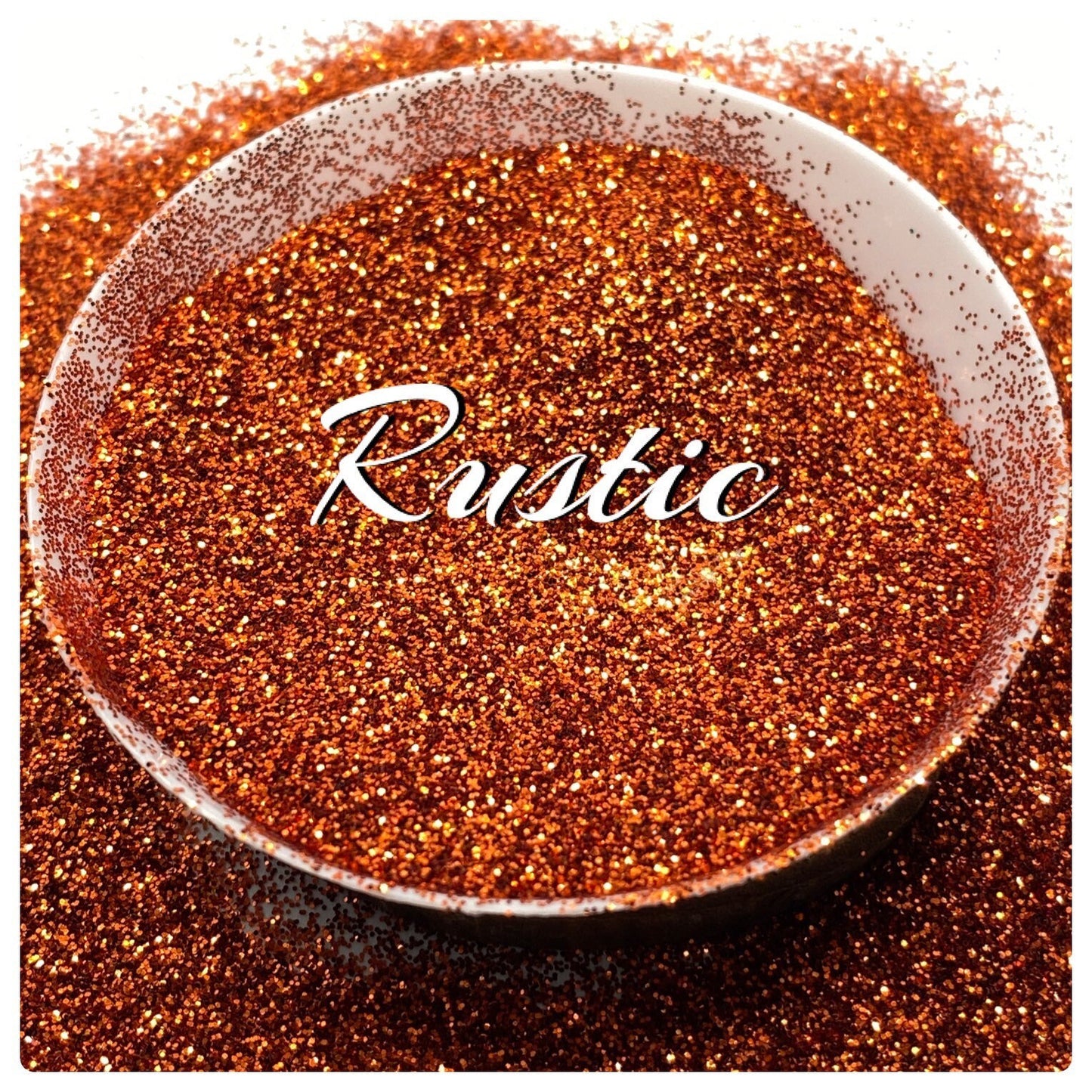 Rustic: fine glitter, glitters, fine grain glitter, resin glitter, red orange, crafting supplies, high quality glitter