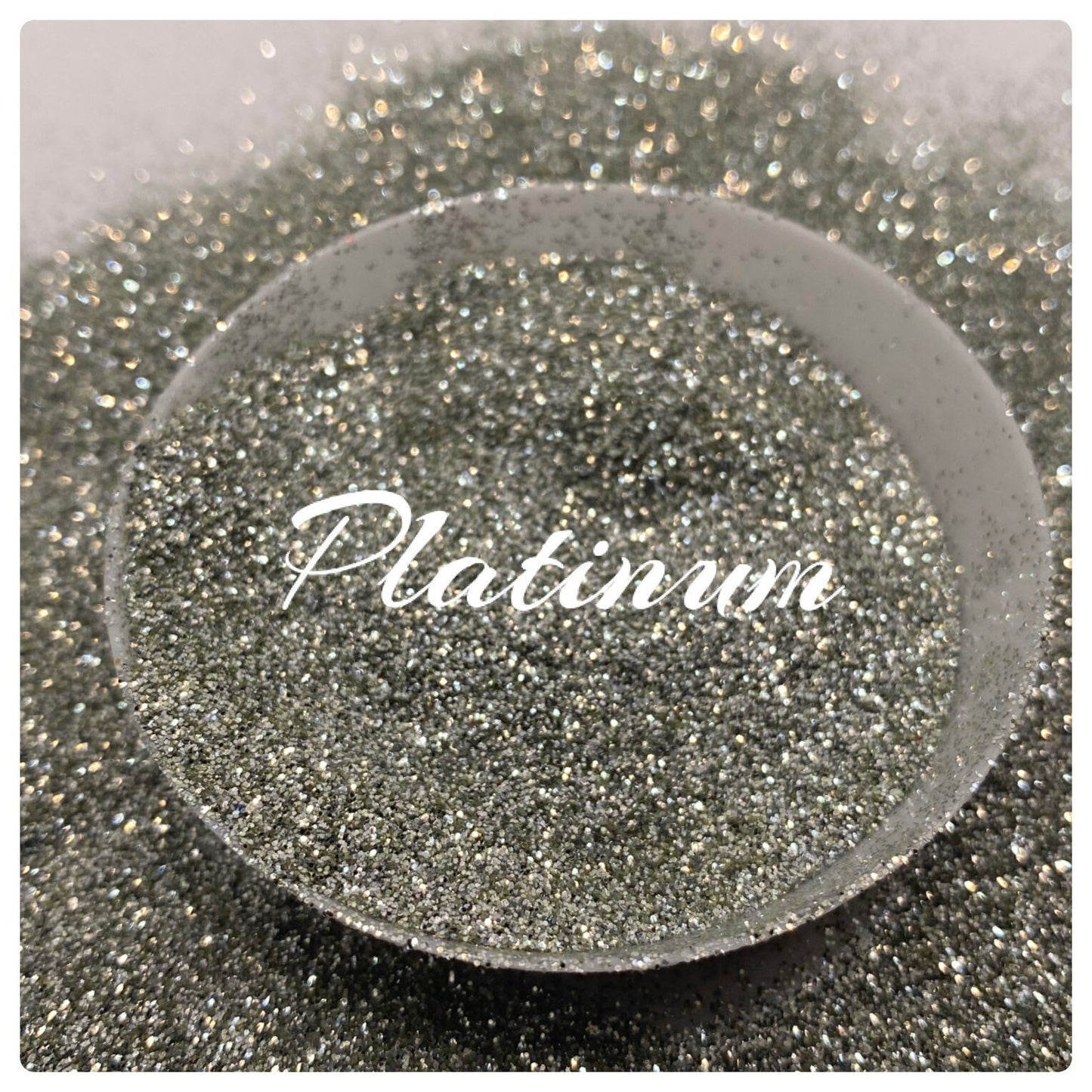 Platinum: fine glitter, glitters, fine grain glitter, resin glitter, platinum colored, crafting supplies, high quality glitter