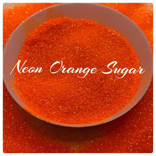 Neon Orange, fine bright glitter, sugar glitters, fine grain glitter, resin glitter, bright Orange, crafting supplies, high quality glitter