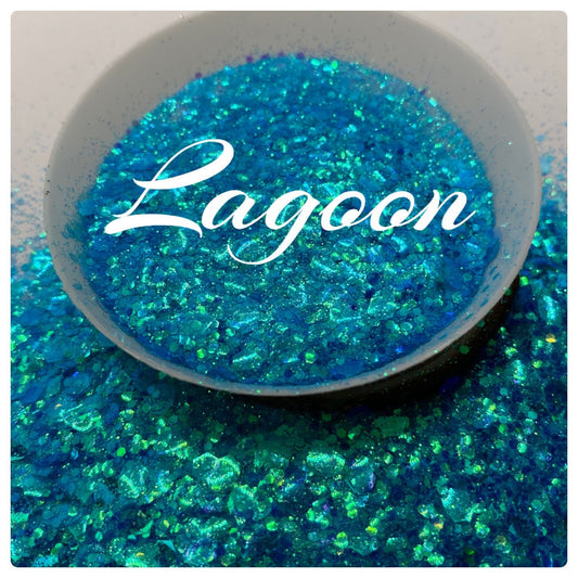 Lagoon: chameleon iridescent chunky glitter mix, crafting supplies glitter, custom mix, resin supplies, resin glitter, mix glitter