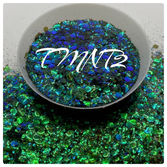 TMNT2: chameleon iridescent chunky glitter mix, crafting supplies glitter, custom mix, resin supplies, resin glitter, mix glitter