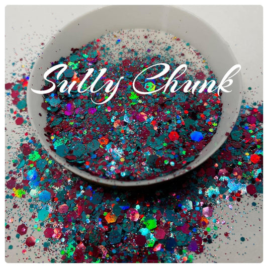 Sully: metallic chunky glitter mix, crafting supplies glitter, custom mix, resin supplies, resin glitter, crafting, metallic glitter