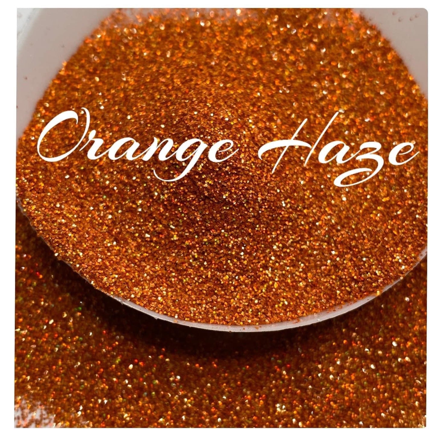 Orange Haze Holo, fine glitter, glitters, fine grain glitter, resin glitter, holographic, crafting supplies, high quality glitter