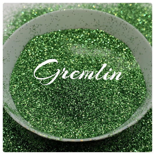 Gremlin , fine bright green glitter, glitters, fine grain glitter, resin glitter, green plain, crafting supplies, high quality glitter