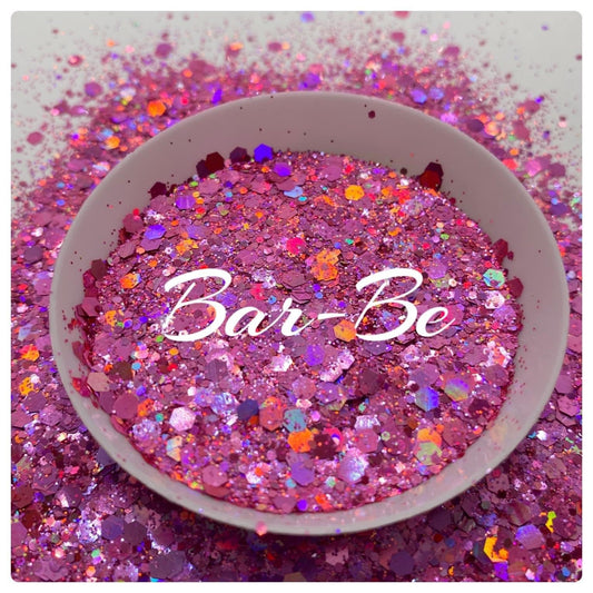 Bar-Be: holographic chunky glitter mix, crafting supplies glitter, custom mix, resin supplies, resin glitter, glitter