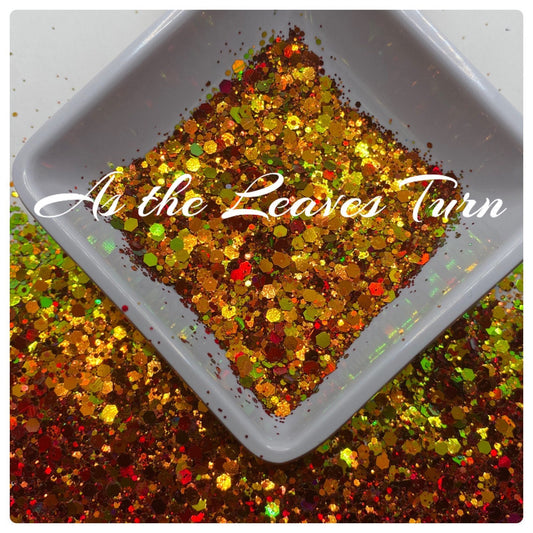 As the Leaves Turn: color shifting chunky glitter mix color shifting glitter, custom mix, resin glitter, crafting