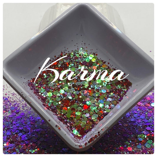 Karma: Chameleon color shifting chunky glitter mix color shifting glitter, custom mix, resin glitter, crafting