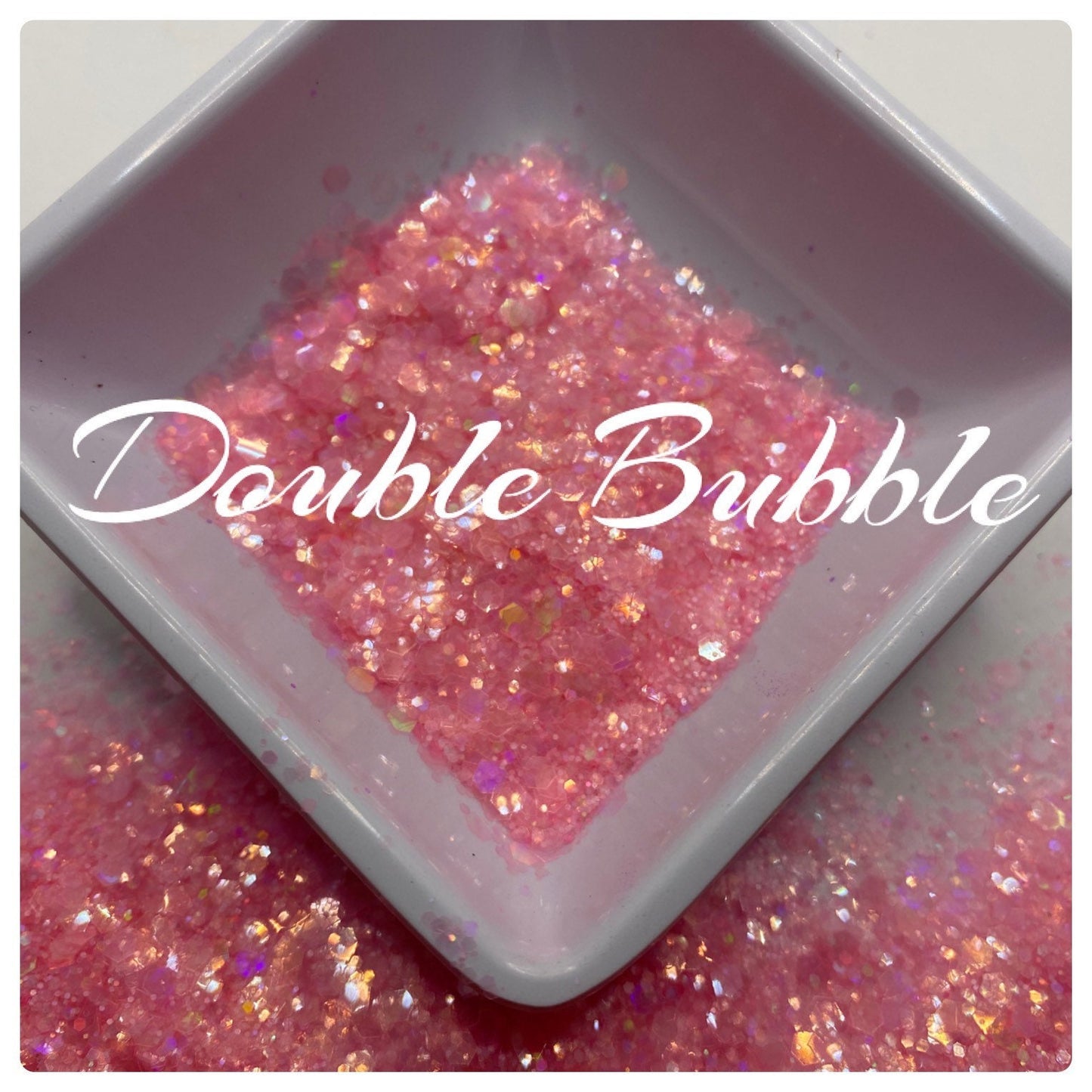 Double Bubble: holo-chunky glitter mix, crafting supplies glitter, custom mix, resin supplies, resin glitter, mix holo glitter