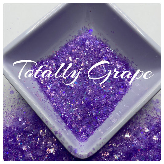 Totally Grape: holo-chunky glitter mix, crafting supplies glitter, custom mix, resin supplies, resin glitter, mix holo glitter