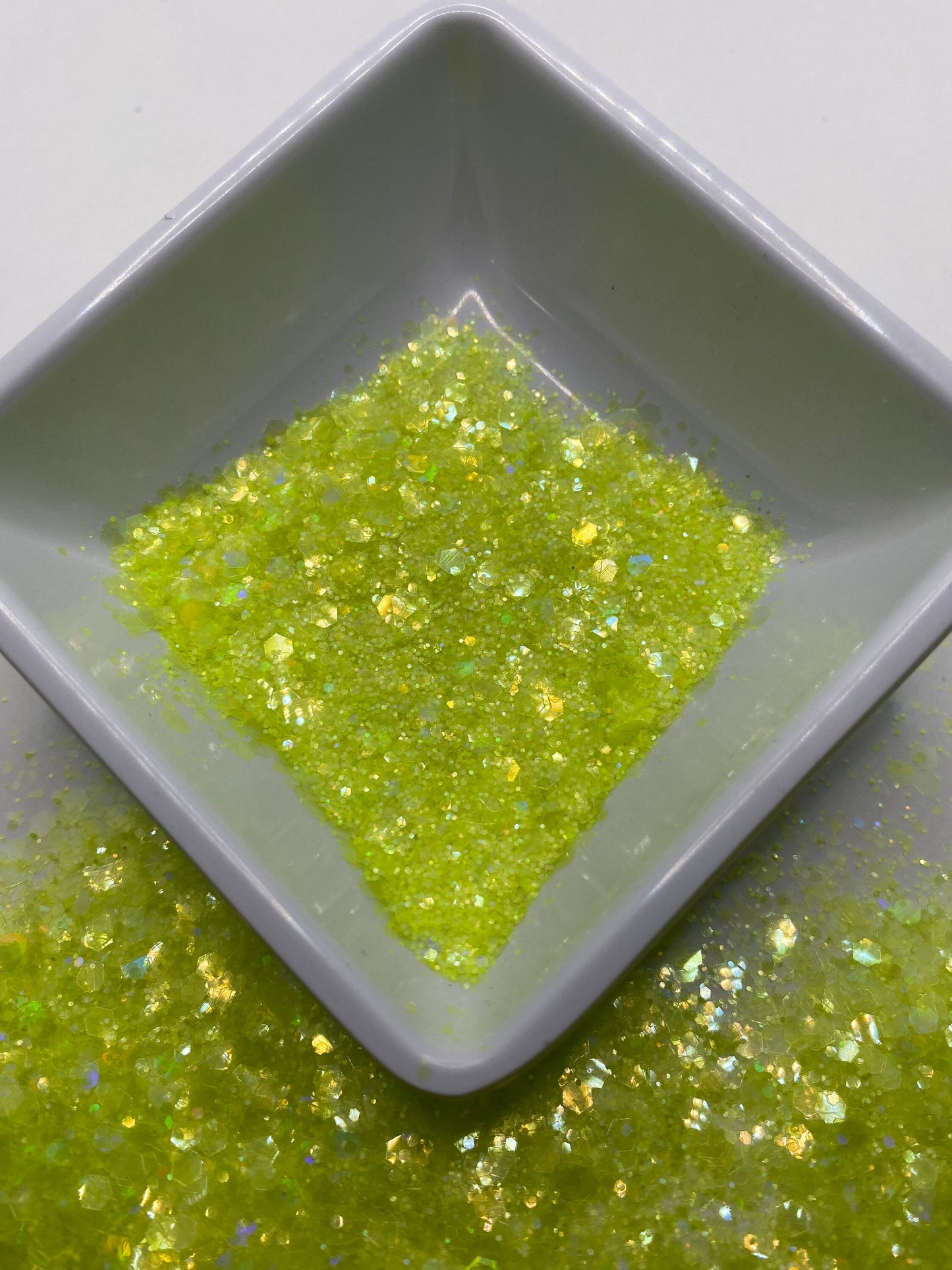Lemon Grab: holo-chunky glitter mix, crafting supplies glitter, custom mix, resin supplies, resin glitter, mix holo glitter