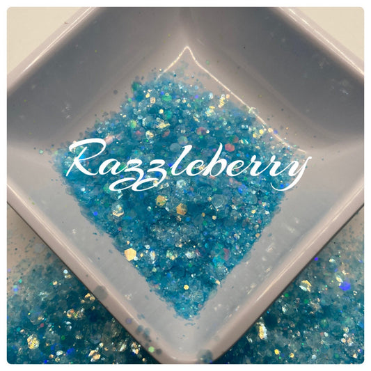 Razzleberry: holo-chunky glitter mix, crafting supplies glitter, custom mix, resin supplies, resin glitter, mix holo glitter