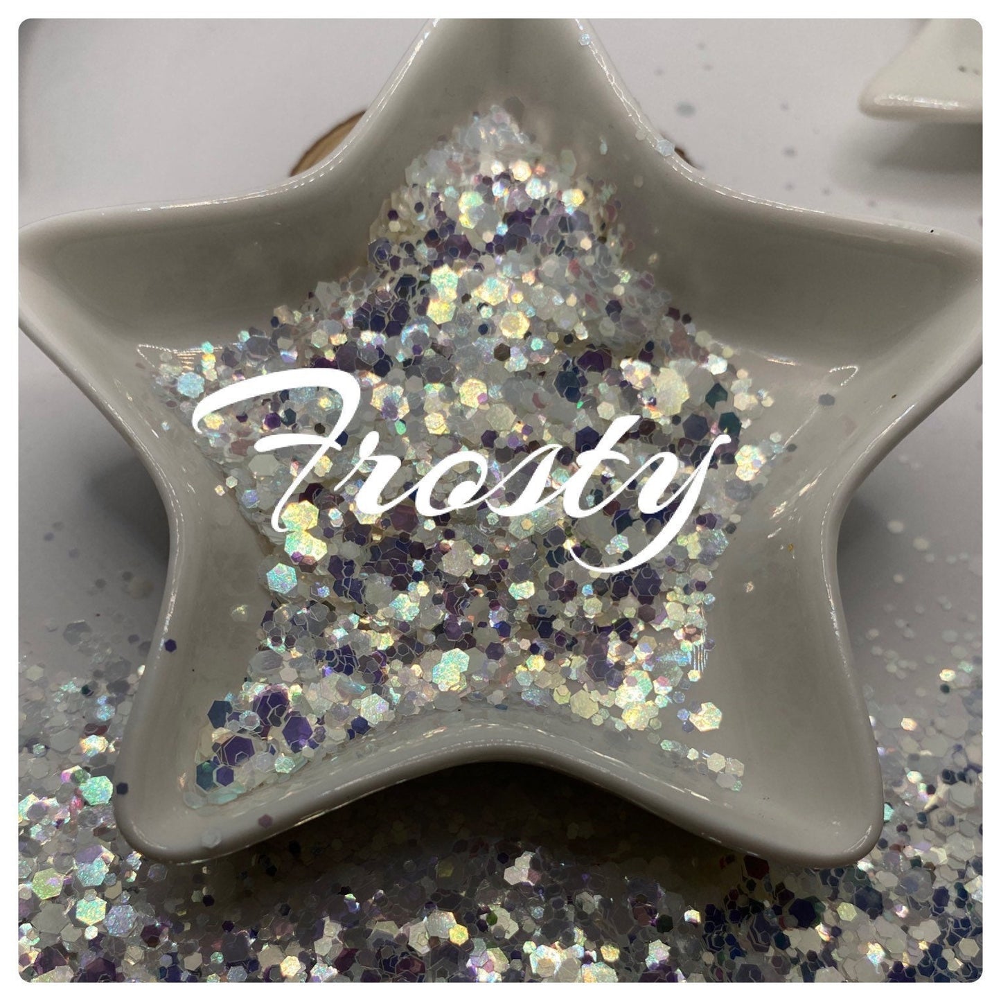 Frosty: holo-chunky glitter mix, crafting supplies glitter, custom mix, resin supplies, resin glitter, crafting, opal holo glitter