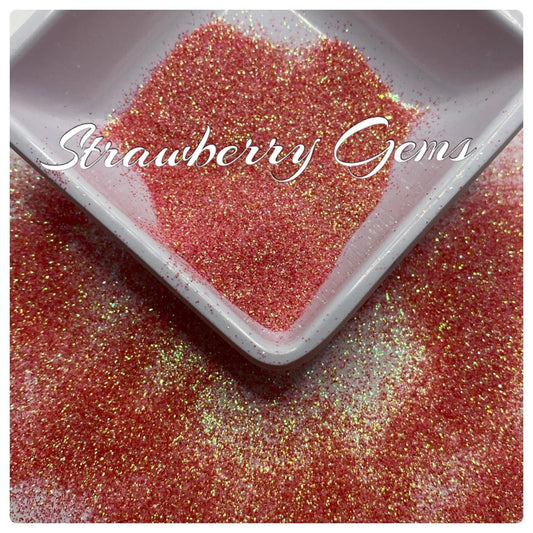 Strawberry Gems, color shift fine hack glitter, shifting glitters, fine glitter, resin glitter, crafting supplies, high quality glitter,