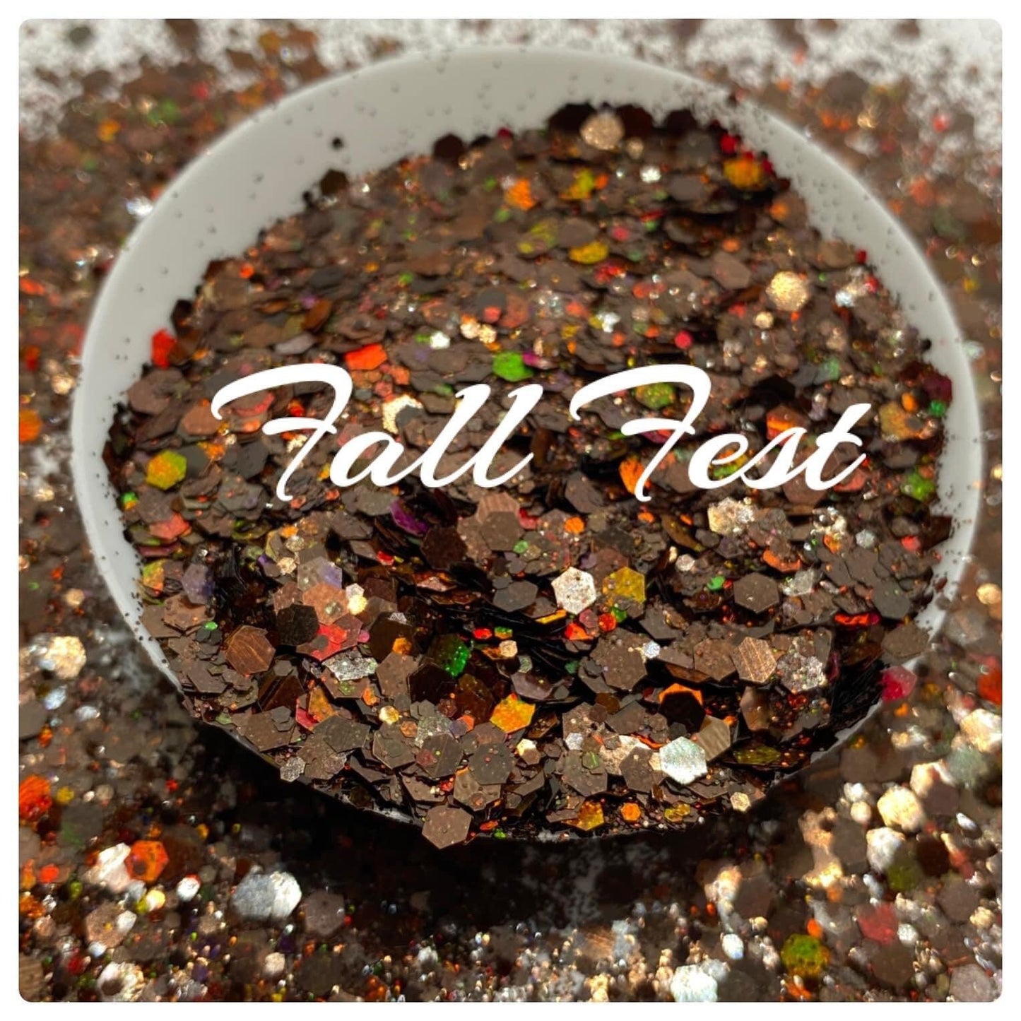 Fall Fest: Chameleon color shifting chunky glitter mix, red/orange brown color shifting glitter, custom mix, plastic glitter, resin glitter