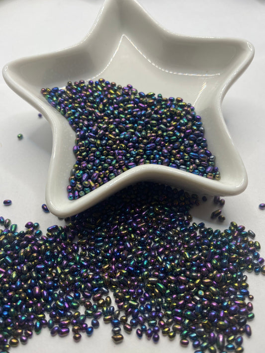 Electroplated freeform glass, resin fillers, candle making supplies 1oz by weight, no hole glass crafting