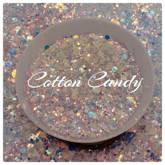 Cotton Candy Lane: chameleon holo-chunky glitter mix, crafting supplies glitter, custom mix, resin supplies, resin glitter, mix holo glitter