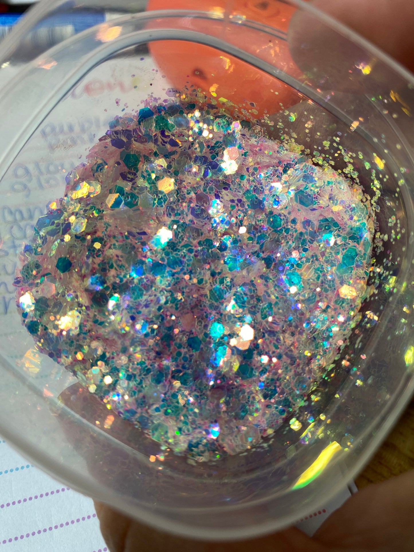 Cotton Candy Lane: chameleon holo-chunky glitter mix, crafting supplies glitter, custom mix, resin supplies, resin glitter, mix holo glitter