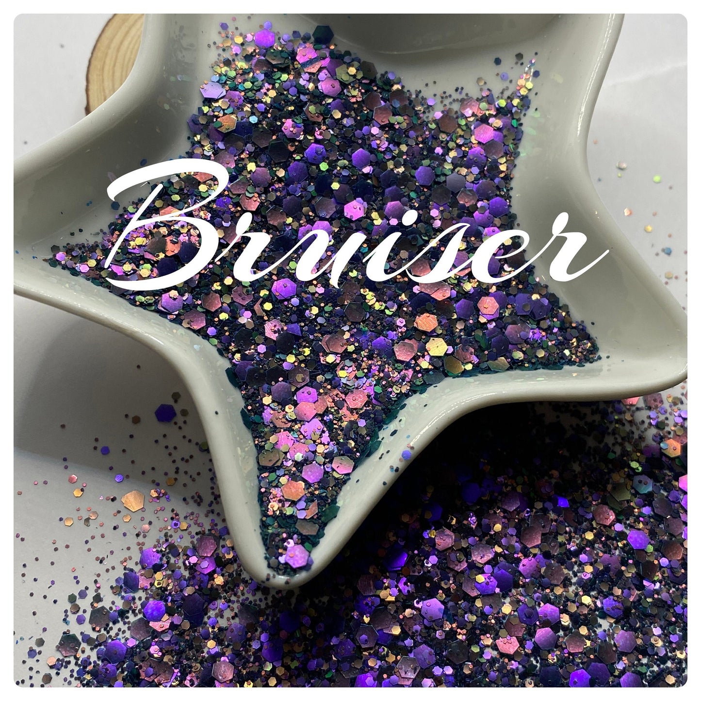 Bruiser: chameleon electroplated chunky glitter mix, crafting supplies glitter, custom mix, resin supplies, resin glitter, mix holo glitter