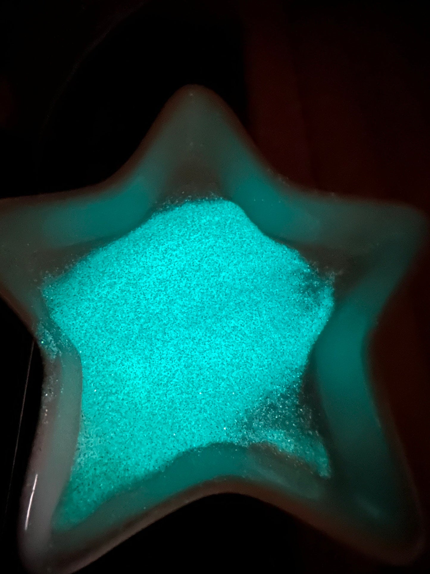 GLO WORM: glow glitter mix crafting supplies glitter, custom mix, resin supplies, resin glitter, mix holo glitter 15g Teal glow uv activated
