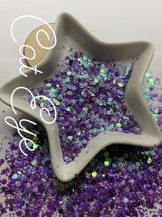 Cat Eye: Color Shift holographic chunky glitter mix, crafting supplies glitter, custom mix, resin supplies, resin glitter, glitter